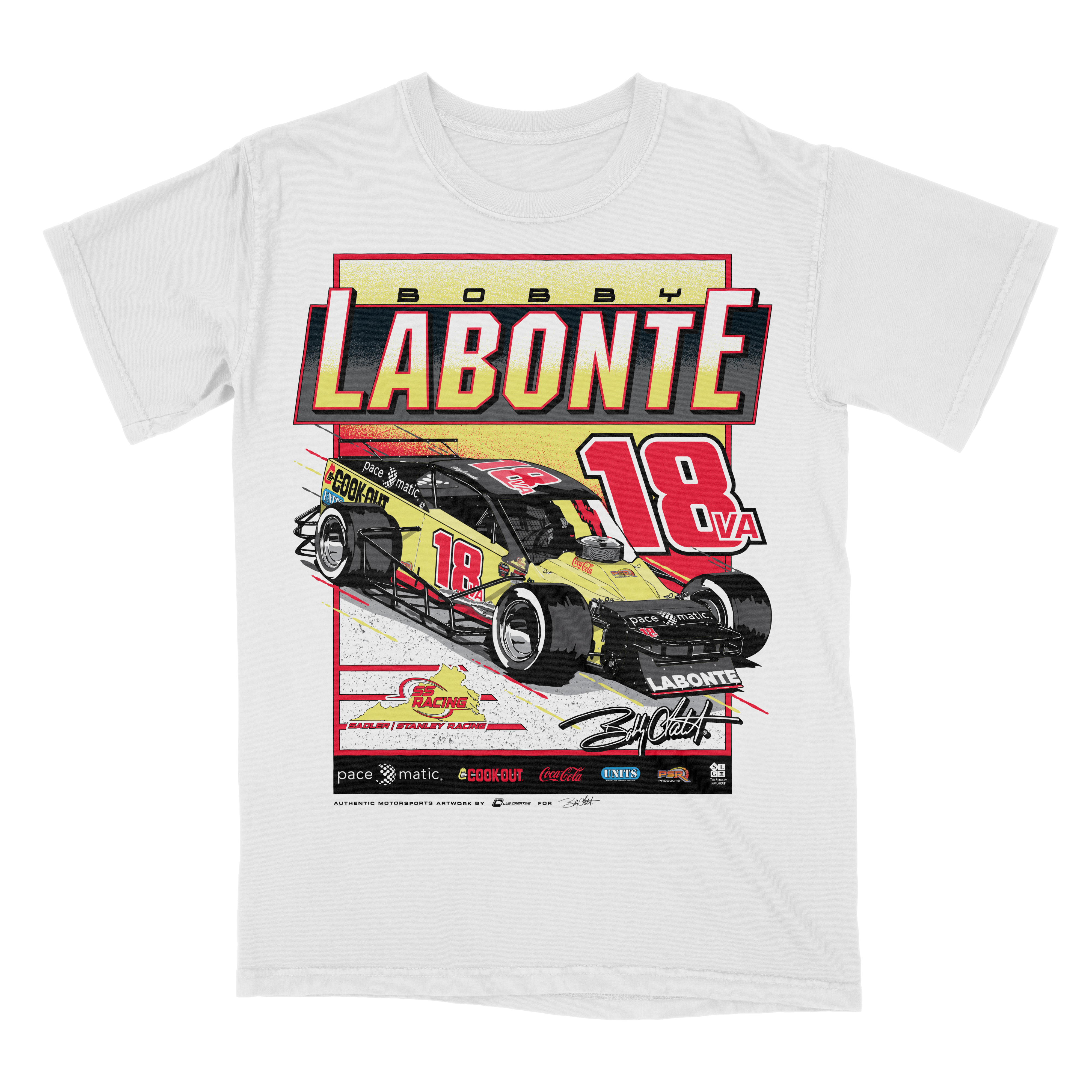 No. 18VA Pace-O-Matic Modified T-Shirt - White